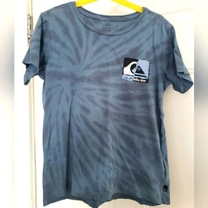 QuickSilver Boy's Wide World Oval T-Shirt Sz 7 Regular Fit